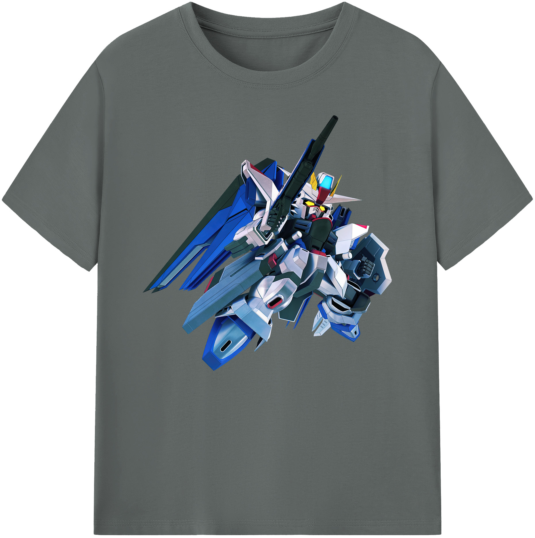 （画像用） 機動戦士ガンダム Mobile Suit Gundam 綿100％ メンズ半袖Tシャツ｜肌触りやわらか＆通気性